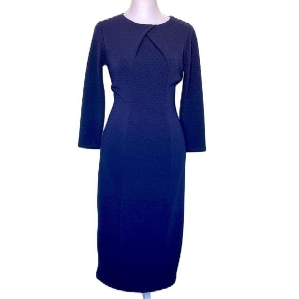New York and Company Stretch Midi Navy Dress, size XS
